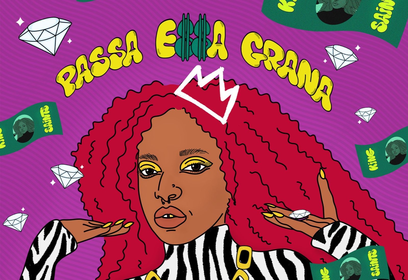 Após parceria com CLEO e IZA, KING Saints brinca com padrões na inédita ” PASSA ESSA GRANA”